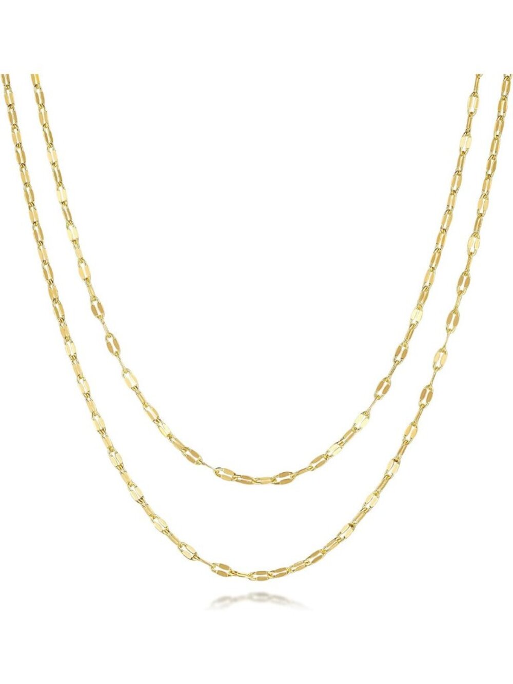 Elegant 14K Gold Chain Necklace for Women - Dainty Layering Jewelry, Gift-Ready